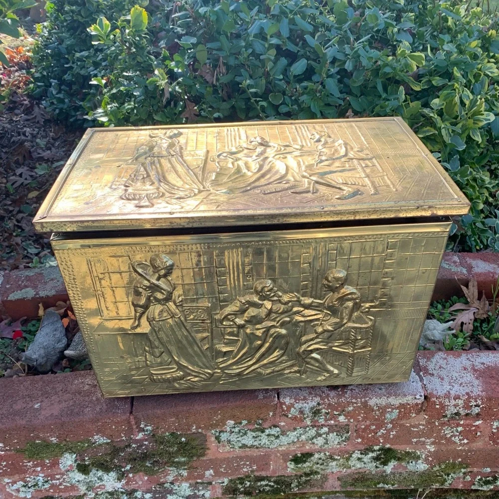 Brass embossed box